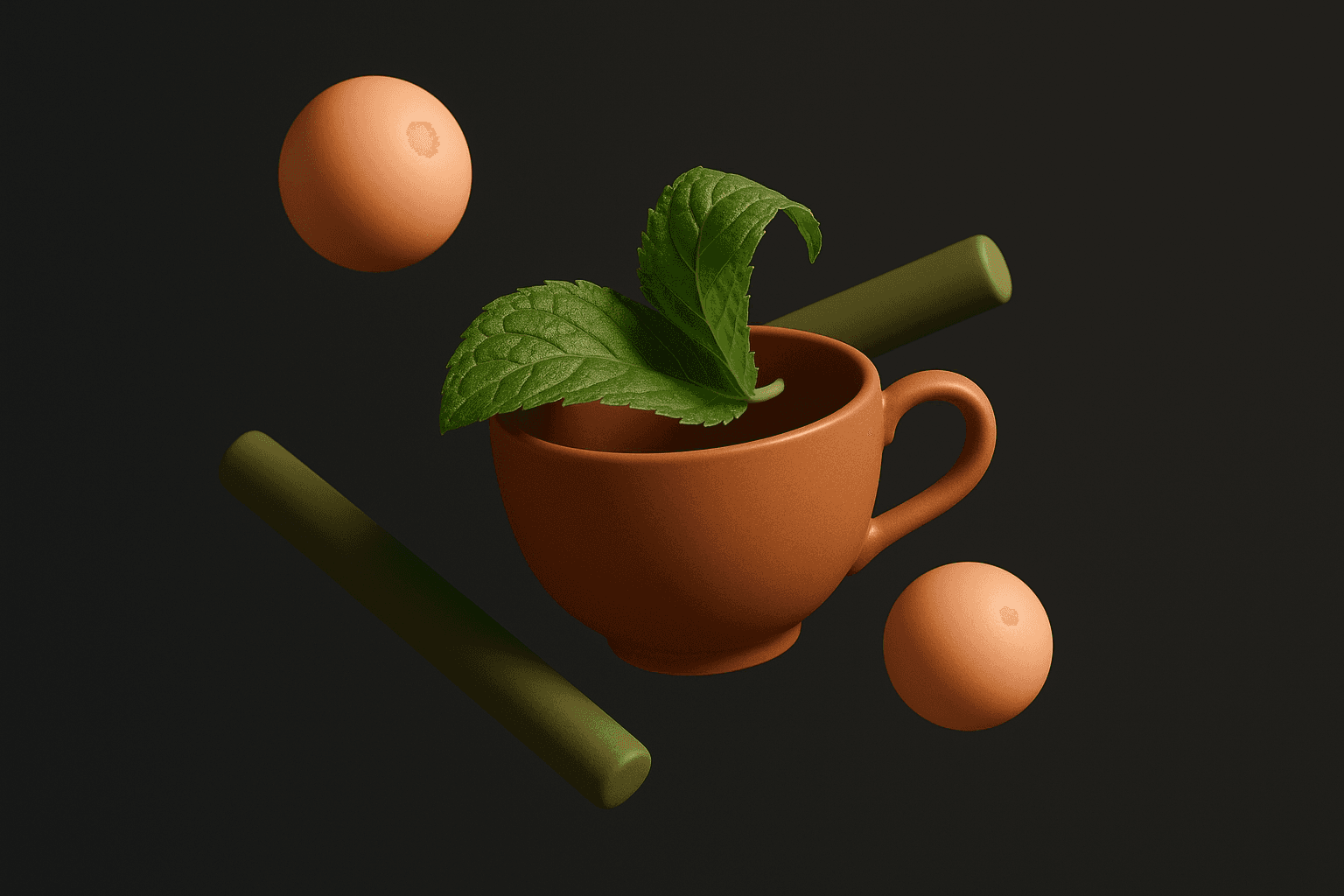 Herbal tea mood artwork